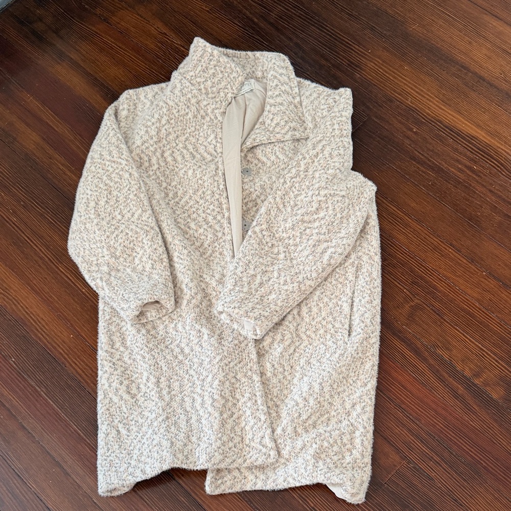 Z Supply Cream Bouclé Coat